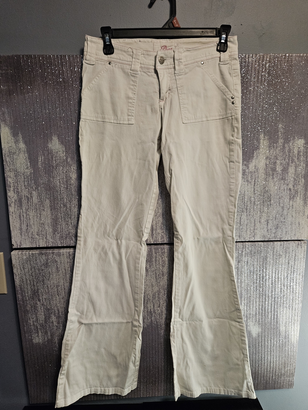 Plugg Cream Boot Cut Pants